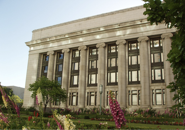 The Church Administration Building in Salt Lake City.