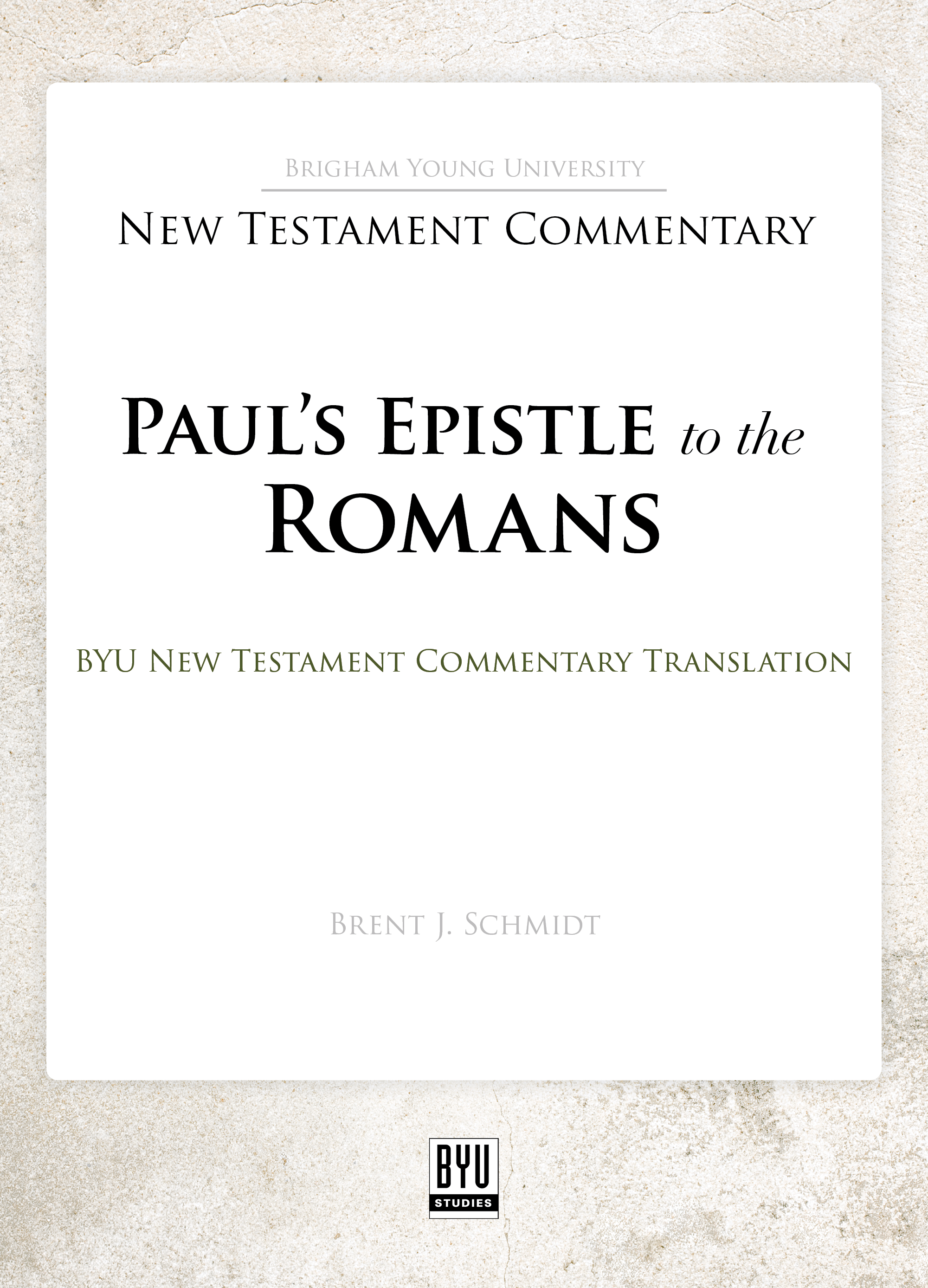 Paul’s Epistle to the Romans: A New Rendition book cover