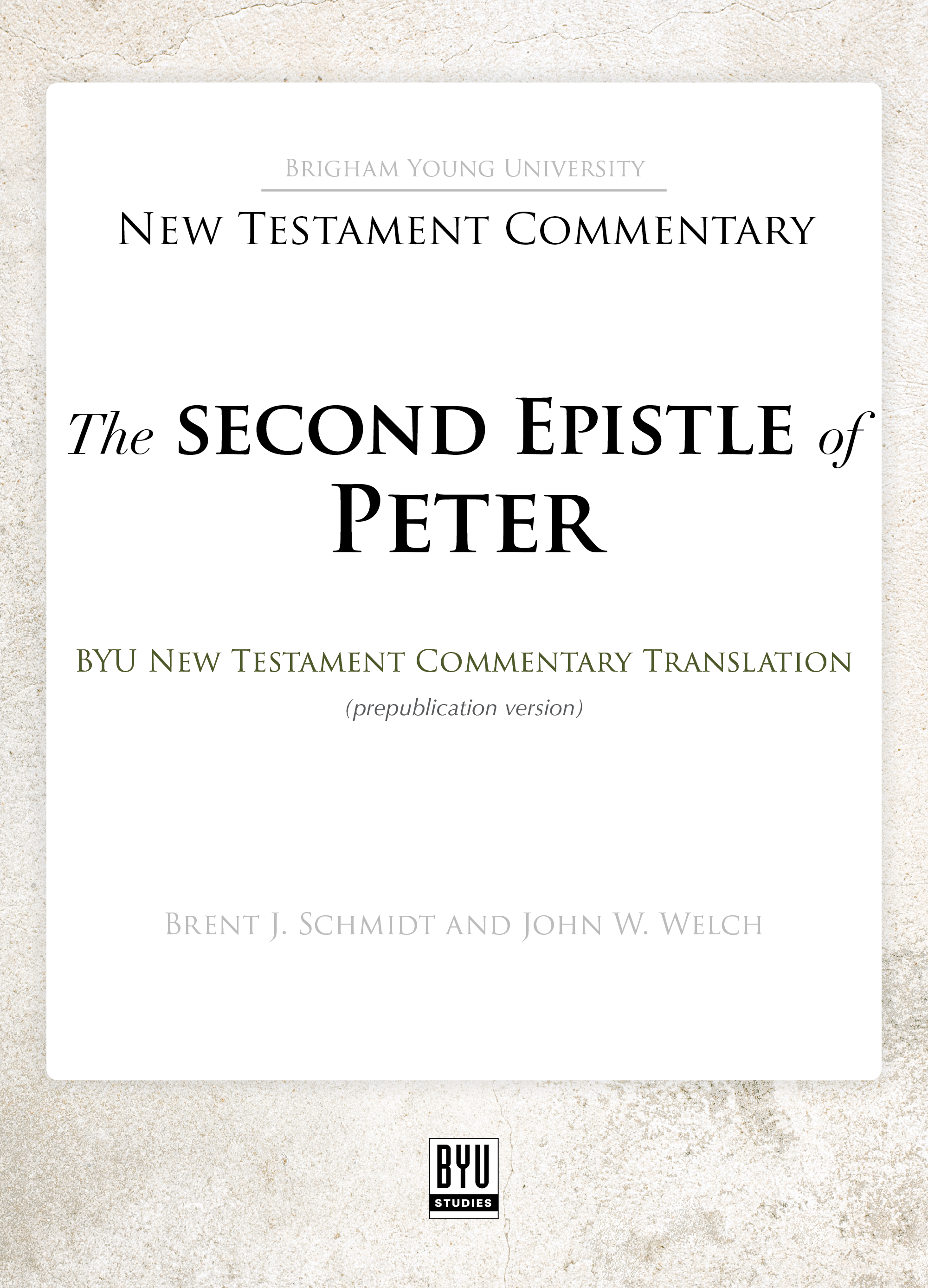 The Second Epistle of Peter: A New Rendition book cover